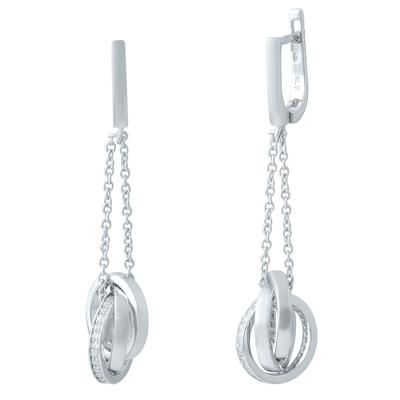 Silver Earrings with Cubic Zirkonia (1947135)