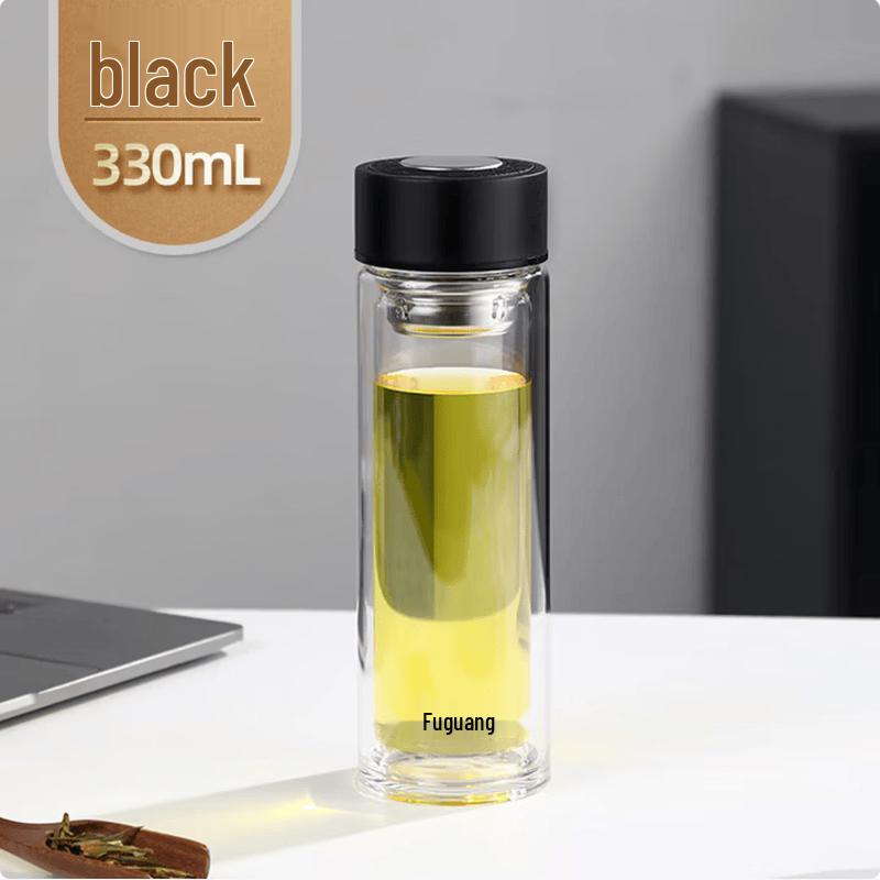 FUGUANG Gezhi Double-Wall Glass Tea Infuser Bottle