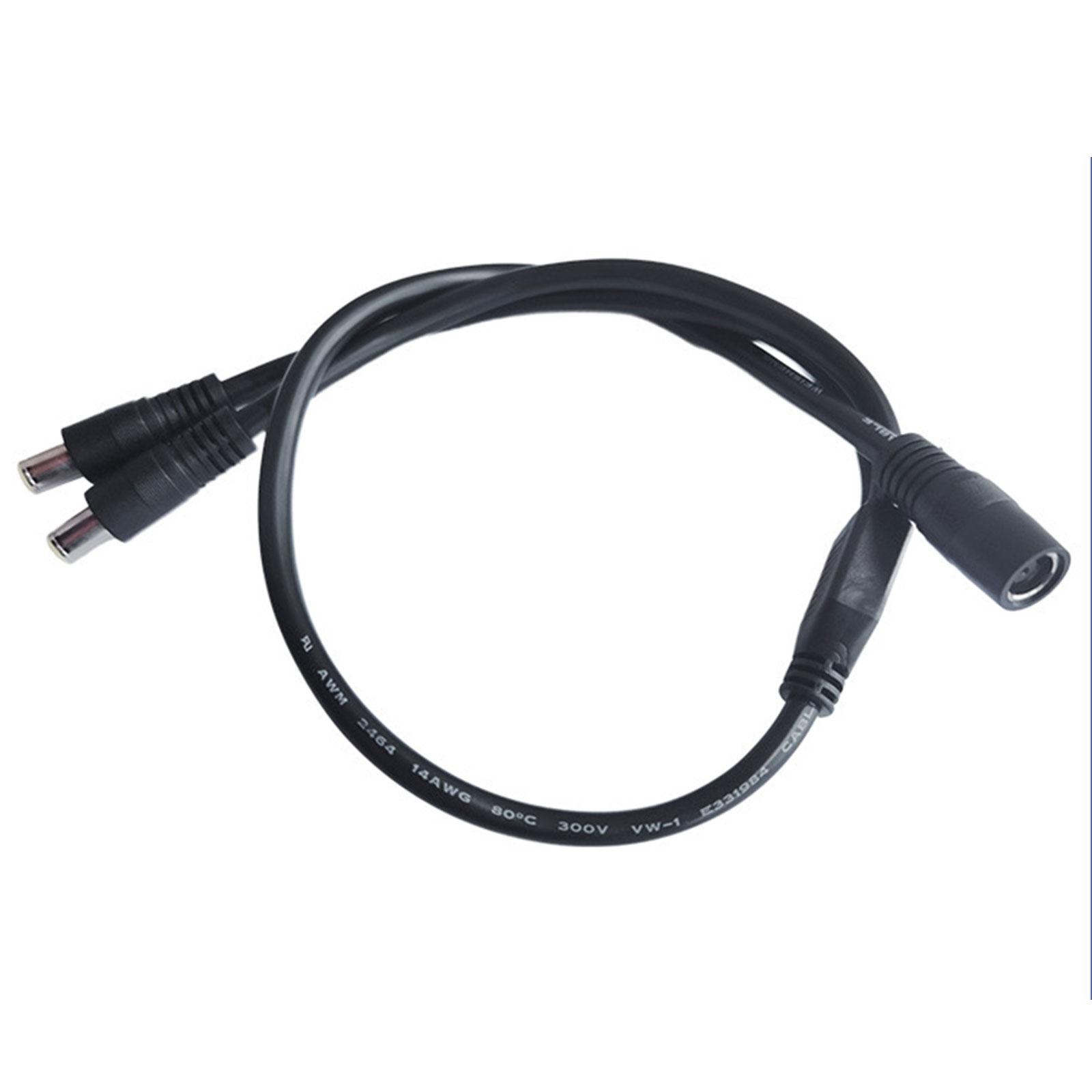 

14AWG DC8mm DC7.9x5.5mm 1 to 2 Port Extension Cord for Solar Generators and Portable Power Stations 1