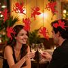 Alla hjärtans dag Cupido Hängande Dekoration Romantisk Cupidoformad Pappersklipp Hänge för Bröllopsdag Semesterfest Dekoration