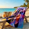 Kpop Demon Hunter Beach Towel Quick-Dry Soft Microfiber Comfortable Lightweight Suitable for Swimming, Gym, Camping, Yoga Vacation
