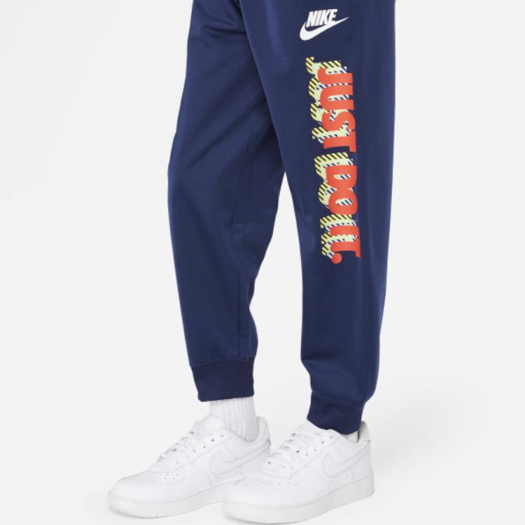 Nike Casual Sports Suit Active Joy Color Block Logo Print Kids Kids suits FJ5123-410