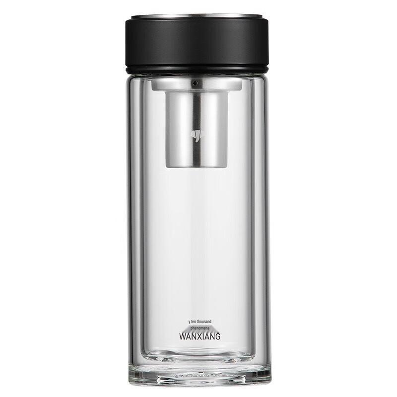 Zhi Shi Double-Layer Glass Tea Infuser Cup