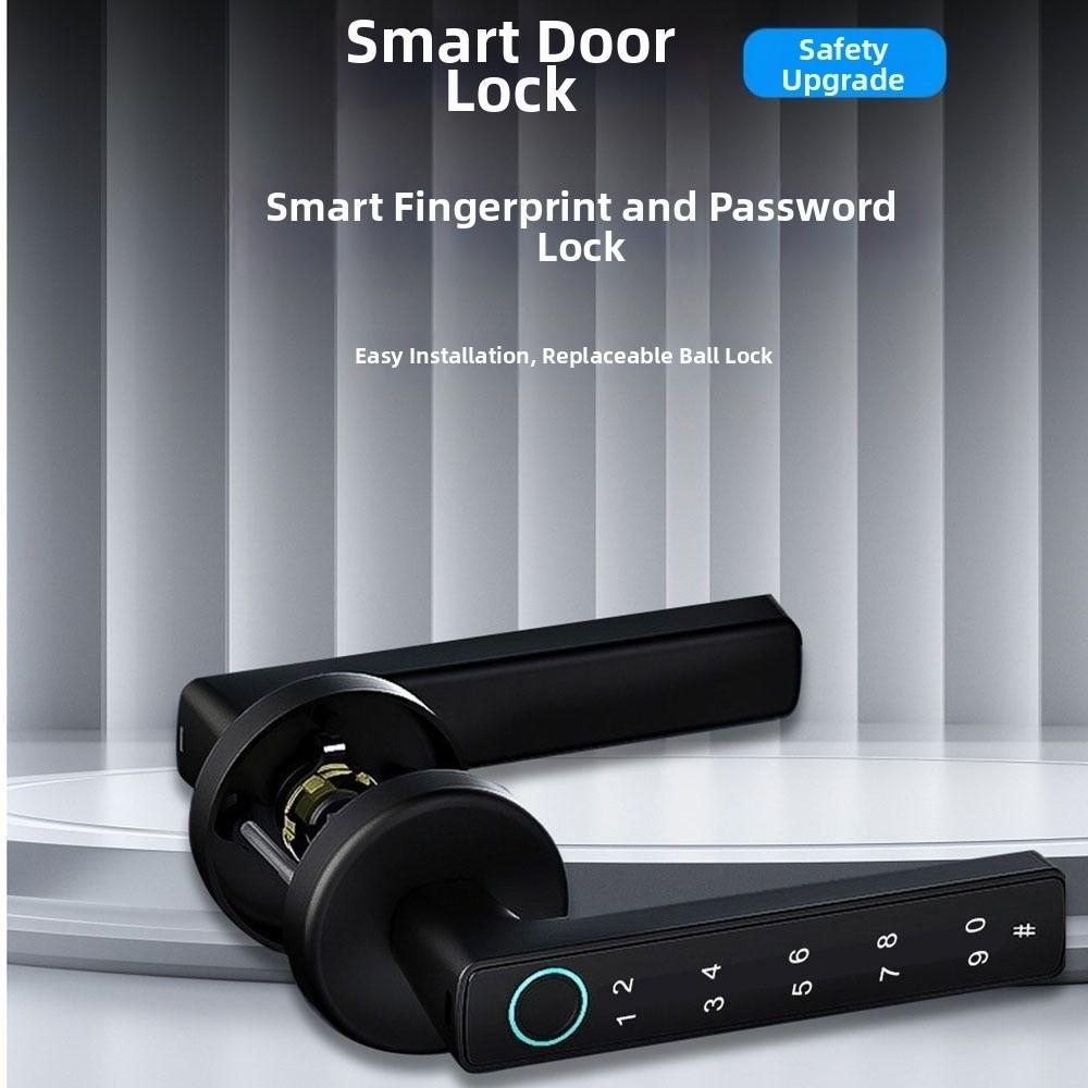 Fernverriegelung Intelligentes Fingerabdruck-Türschloss Bluetooth Biometrisches Türschloss Wohnungsgrundriss