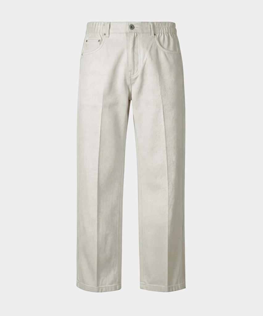 BIRBANTE Center Cris C.L Fit Elastic Waist Chino Pants - Ivory