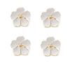 4PCS Metal Napkin Rings,Simple Ring Models Napkin Buckle, Wedding Napkin Holder,for Dining Room Family Dinner Table Decor