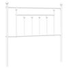 VidaXL Tête de lit métal blanc 90 cm 353614