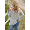 Women Fashion Casual Solid Color Off Shoulder Loose Long Sleeve T Shirt