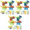 Brinquedos de Dinossauro Para Crianças Conjunto de Montar Desmontável Com Furadeira Elétrica e Caixa de Armazenamento