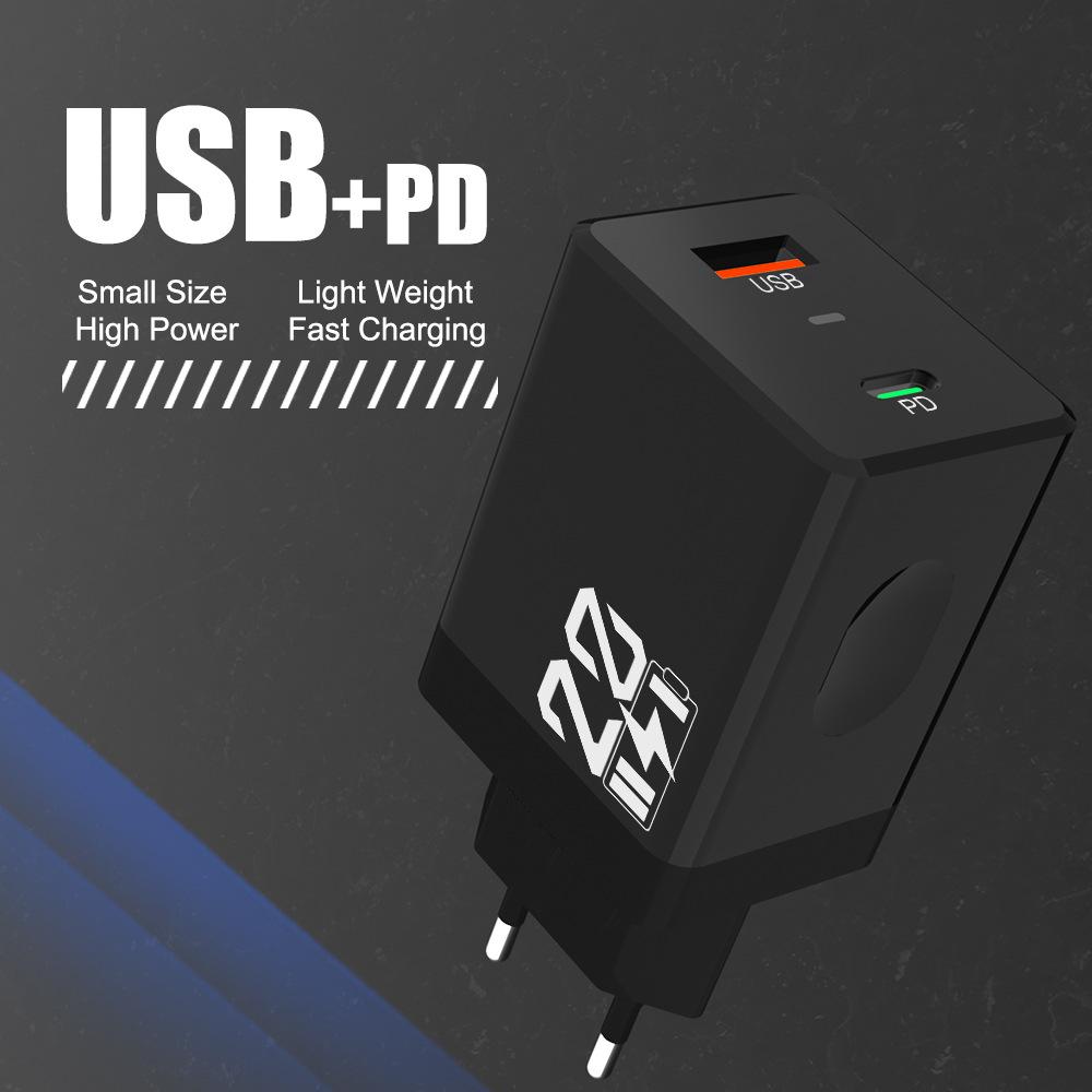 22 Battery Appearance Dual USB 2.4A Mobile Charger with US/EU/KR/UK Adapters