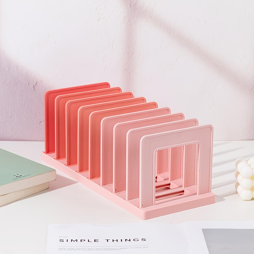 Desktop Book Stand Organizer - Durable PP Material, Ideal for Students & Office Use