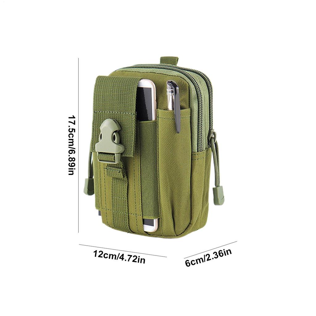 Waist Bag Oxford Waterproof Waist Bag Fanny Pack Waterproof Large Capacity Phone Case Wallet Pouch Gadget Pocket with Belt