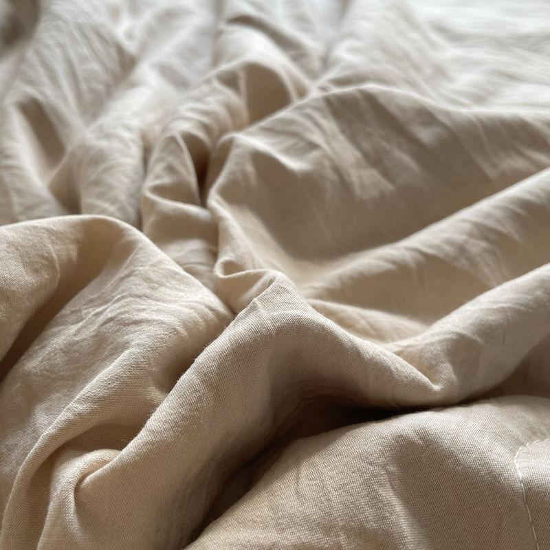 Mild Melkete Farge Lett Klimateppe Vaskbart Bomull Sommerkjølig Dyne Maskinvaskbart Tynt Sengeteppe for Sommer