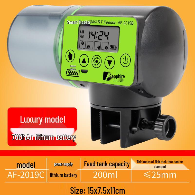 Smart Aquarium Fish Feeder with Timer - Large Capacity for Goldfish