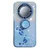 KADEM For Honor X40 5G/Magic5 Lite 5G/X9a 5G Flower Decor TPU Cover Glitter Phone Case Ring Kickstand Shell