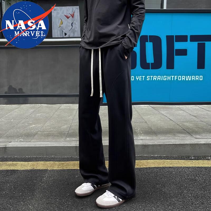 NASA MARVEL Men's American Style Straight-Leg Sweatpants