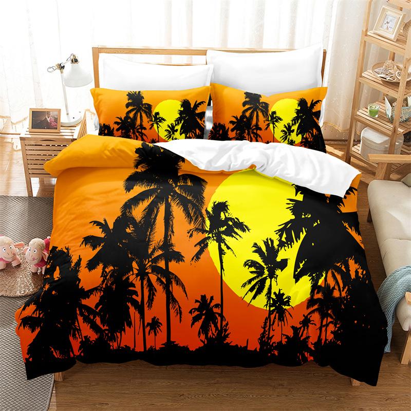 Creative Leaves Bedding Set Purple Tree Duvet Cover Set 3d Digital Printing Bed Linen Queen King Size Bedding Set Fashion Design