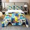 Surf Duvet Cover for Kids Teens Quilt Cover Queen King Size Lightweight Down Room Decor 2 Pillowcases 1 Duvet Cover No Comforter