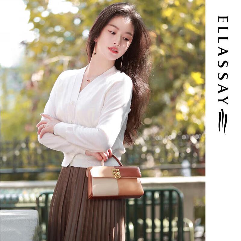ELLASSAY Draped Pleated Midi Skirt