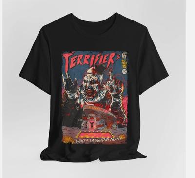 Terrifier Horreur Science-fiction Film Streetwear Vintage Unisexe T-shirt Classique