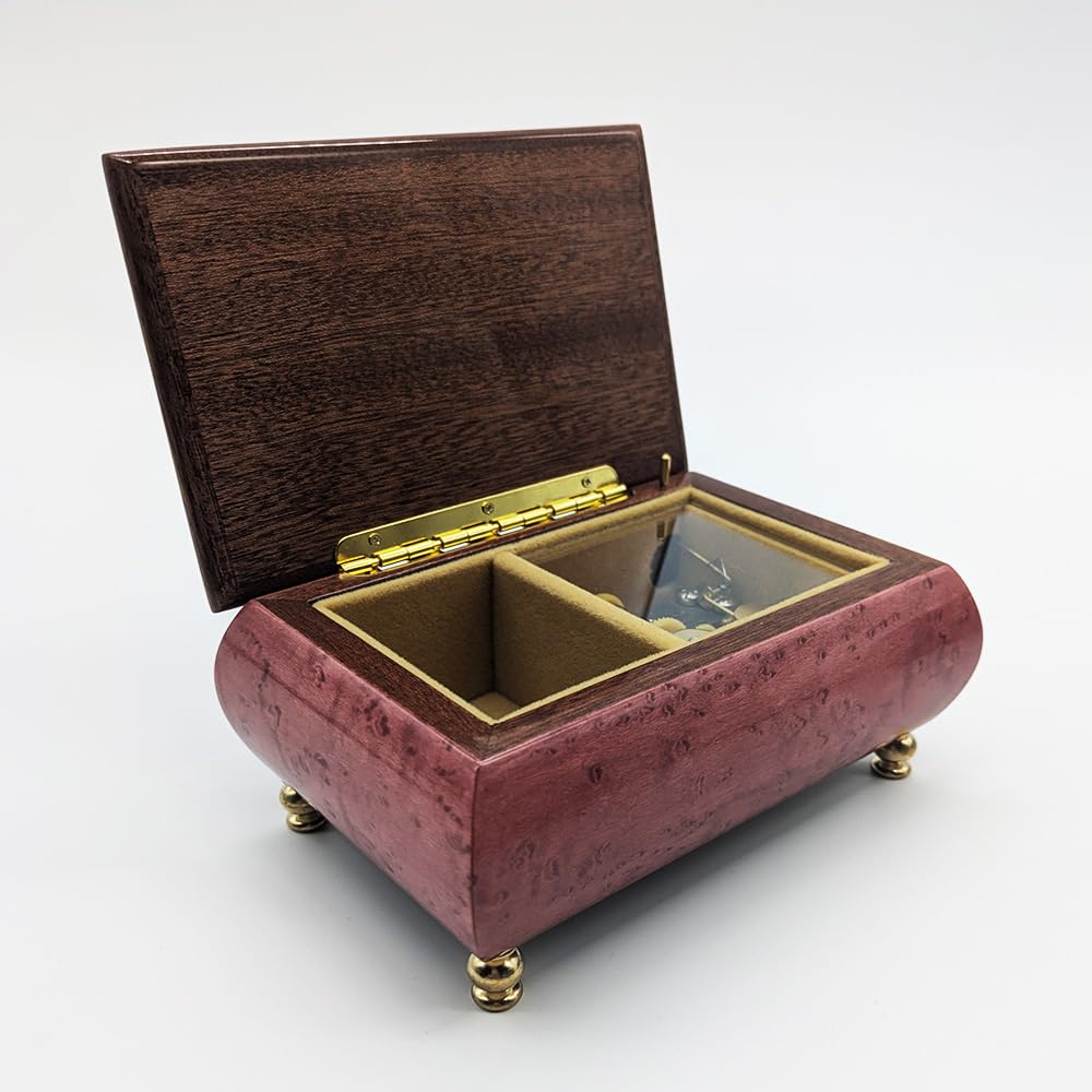 Beautiful inlaid luxury music compact antique jewelry birthday interior beautiful luster (hej!e) box, size, style, box, wedding, anniversary, gift,