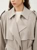 09WFC251086 MIX Trenchcoat mit passendem Gürtel und Schulterklappen [Mira Owen] Damen Leinen-Optik