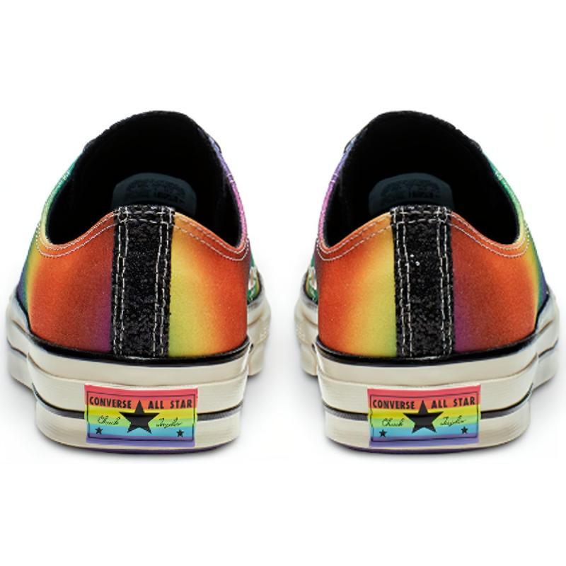 Converse Chuck Taylor All Star 1970s Pride Low-Top Canvas Shoes Unisex Red, Yellow and Blue