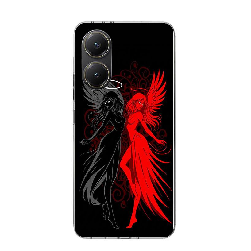 Angel Wings Devil Bad Phone Case For Xiaomi Poco X7 X6 X5 Pro F7 Ultra Redmi 15C 15 13 13C 12 12C 10 10A 10C 9 9A 9C 9T Cover Po