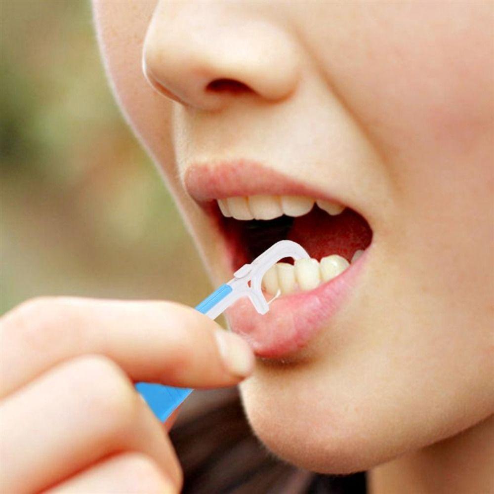 Teeth Whitening Oral Cleaning Tool Interdental Brush Tooth Floss Dental Floss Holder Teeth Flosser