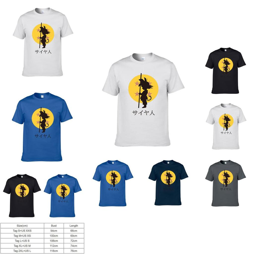 Unisex Dragon Ball Z Vegeta Graphic Print Soft Cotton Casual T-shirt Short Sleeve Top