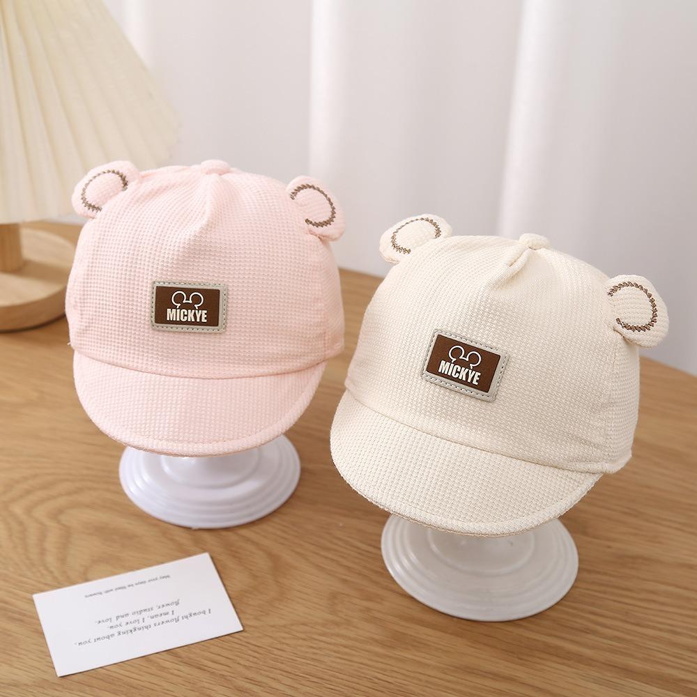 Embroidery Baseball Hat Warm Bonnet New Sunscreen Hat  Newborn