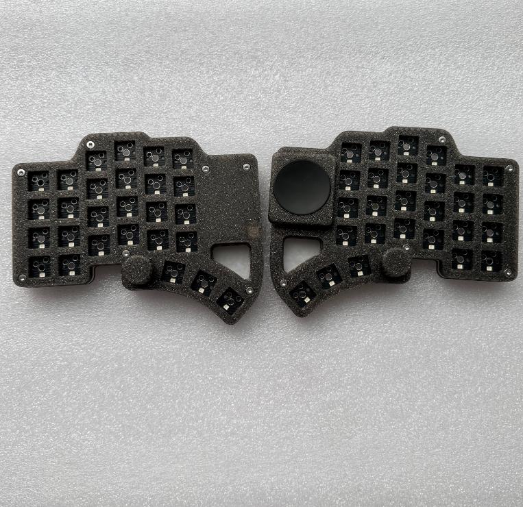 Custom Dilemma Max Split Keyboard Kit Wired RGB Hot Swap Welding FDM Knob Touchpad Mouse Simulate Support Vial MX Switch Gift