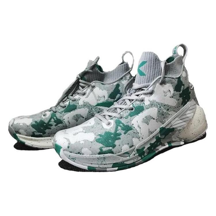 Anta KT4 Klay Thompson Lightweight, Wear resistant, And Non slip High top Basketball Shoes Men's White Green 11841101-14
