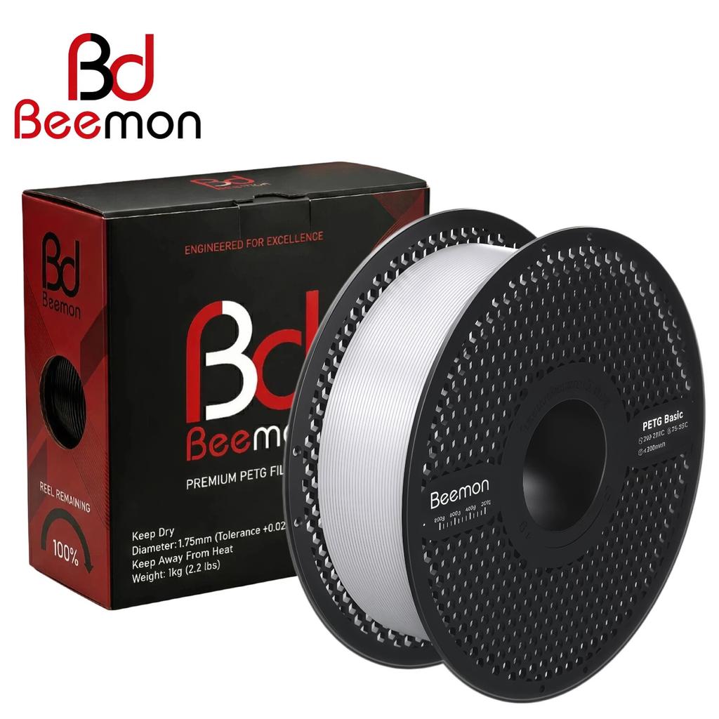 BEEMON Printer Filament 1.75mm, 1kg (2.2lbs), Easy to Print, No Warping, for Beginners & Experienced 3D Printing Enthusiasts