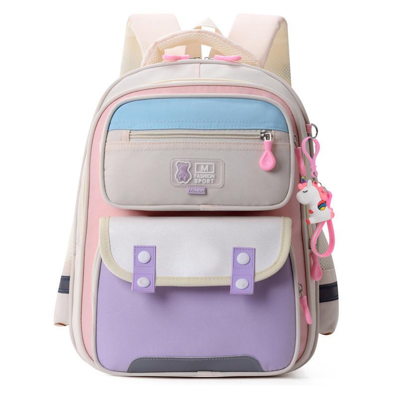 Adorable Cartoon Print Backpack For Kids With Lightweight Design And Large Capacity