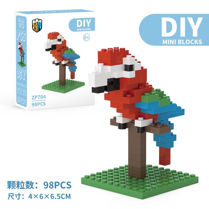 Building Blocks Animal Micro-particle Building Blocks Men's and Women's Children's Educational Toys Small Box Assembly
