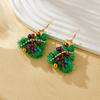 Tree Christmas Charming Earrings Vibrant Handmade Design Ideal For Holiday Gatherings