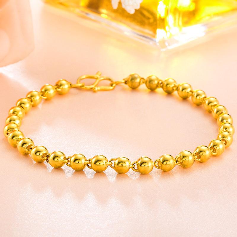 Glossy Buddha Beads Bracelet Couple Style Transfer Ball Bracelet