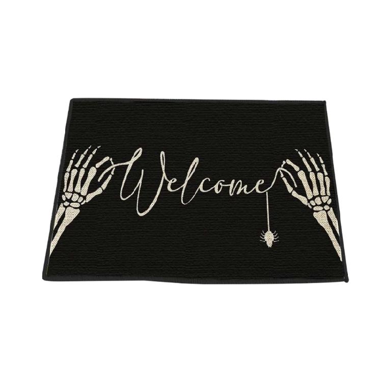 Halloween Ghostly Castle Mat Halloween Spirit Kitchen Rug Castle Pumpkin Mat