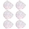 100Pcs Non Woven Disposable Microphone Cover Accessory for KTV Interview Stage Performance(White with Red Dot )