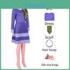 Fantasia Cosplay Scooby-doo Para Mulheres Vestido Poliéster Vibrante da Daphne
