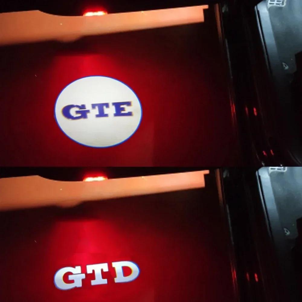 Für VW VOLKSWAGEN 2026 Neu 2 Stück LED Auto Türlicht Willkommens-Projektorlampe für VOLKSWAGEN VW Golf 5 6 7 GTI GTD GTE Sagitar Toura