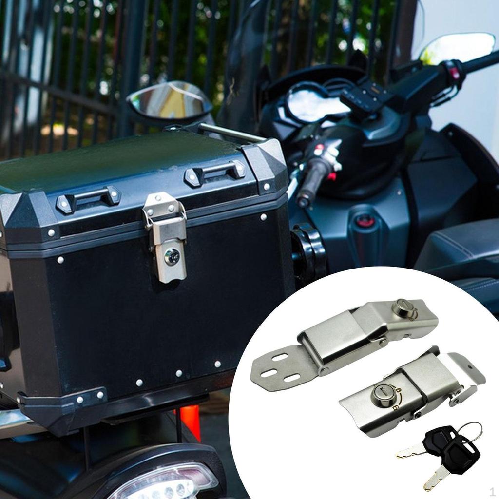Motorcycle Rear Trunk Lock Modification Release Replacement DIY Parts Direct Replaces Universal Side