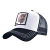 European & American Retro Cotton Embroidered Animal Mesh Baseball Cap