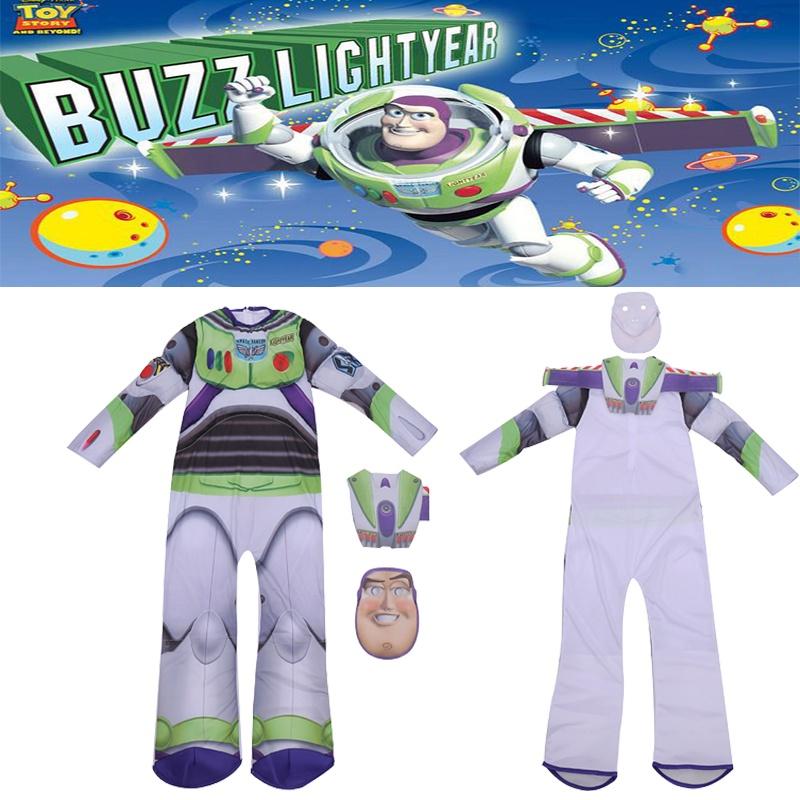 Toy Kids Story Buzz Lightyear Jumpsuit Cosplay Halloween Party Gifts Costume