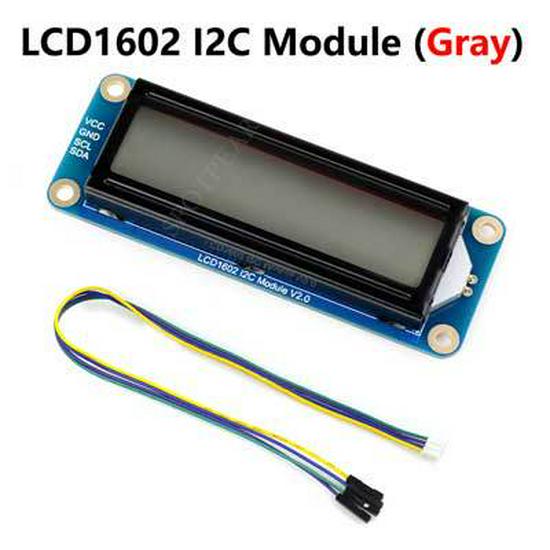 LCD1602 I2C Adjustable Backlight Display 3.3V/5V for Arduino, Raspberry Pi, ESP32, Pico