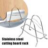 Kitchen Shelf Stainless Steel Cutting Board Holder Lid Pan Dish Stand Organizer Cover Organizer Kitchen Rack Rack Pot Stora G5I1