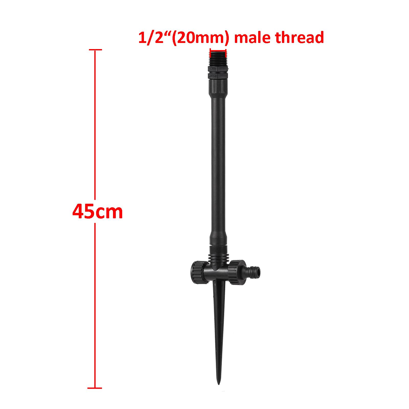 

Регулируемый выдвижной спринклер на 25–360 градусов 1/2 дюйма, спринклерная насадка с внутренней резьбой, садовый газон, трава, инструмент для орошения цветов, полива