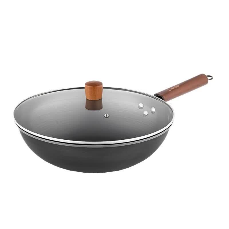 Debo 32cm Refined Iron Non-stick Wok