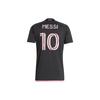 adidas Maillot extérieur unisexe Inter Miami CF 23/24 Messi Noir Rose JE9744